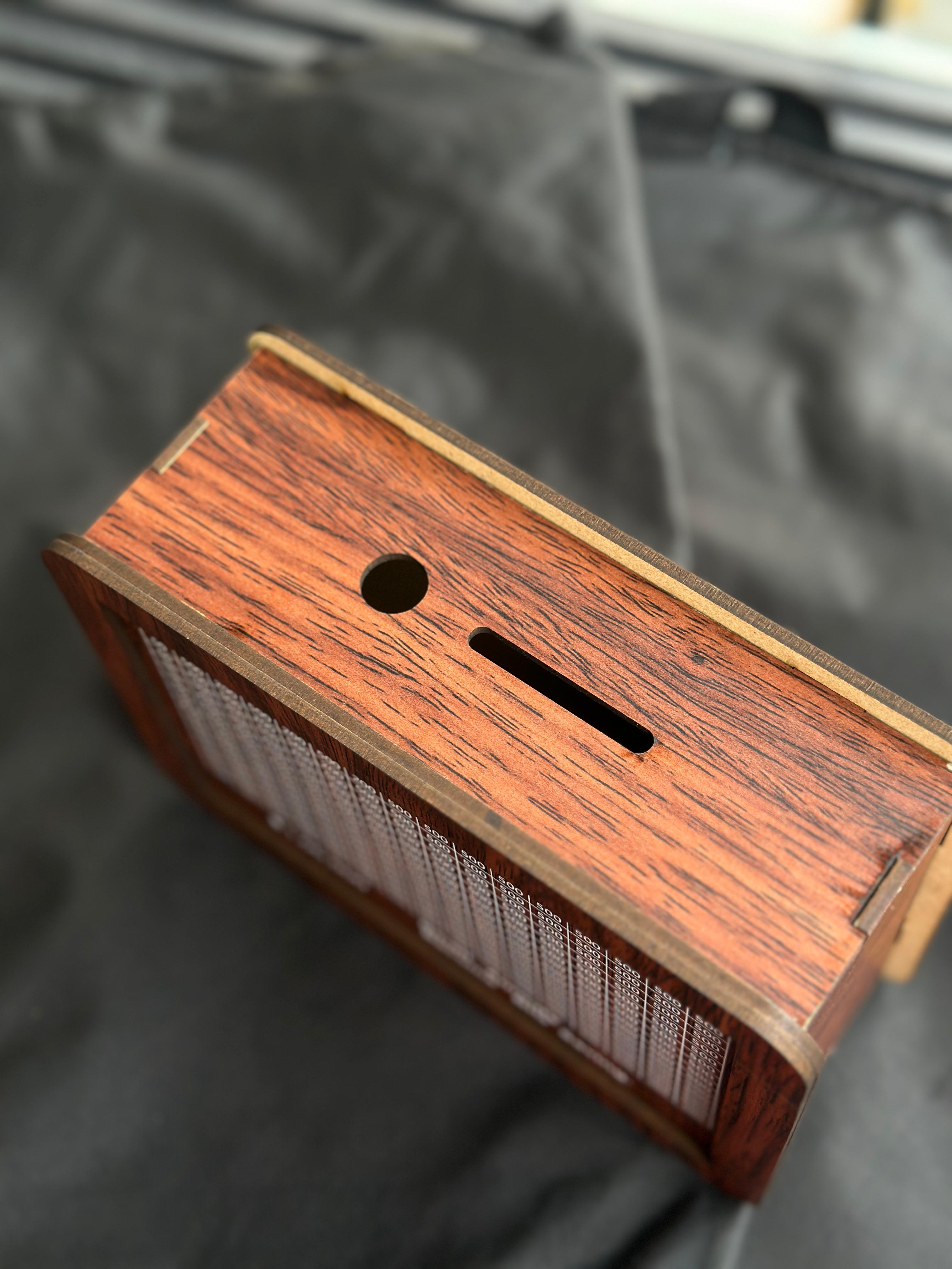 Wooden Money Bank with Lock