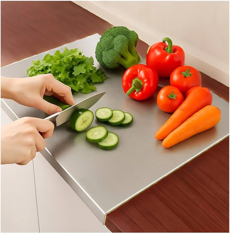 Multi-Purpose Stainless Steel Cutting Board (41x31 cm) big size